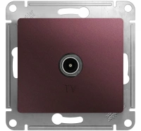Розетка TV оконечная 1DB Systeme Electric (Schneider Electric) Glossa, баклажановый GSL001191