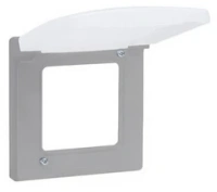 Рамка с защитной крышкой IP44 алюминий Inspiria 673922