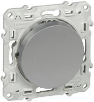 Выключатель одноклавишный 10 AX Odace Schneider Electric алюминий S53R201