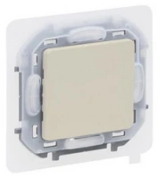 Выключатель 1-клав проходной IP44 бежевый Inspiria 673671