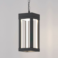 Уличный подвесной светодиодный светильник Frame LED IP54 Elektrostandard 1528 TECHNO LED серый
