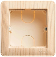 Коробка для наружного монтажа Systeme Electric (Schneider Electric) W59, 1-местная с рамкой, сосна KP-152-78