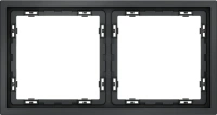Рамка пластиковая на 2 поста Voltum S70 графит Soft touch (VLS100207)