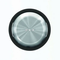 Выключатель 1-клав. + подс. черное стекло ABB Sky Moon 2CLA810100A1001|2CLA860130A1501|2CLA819202A1001