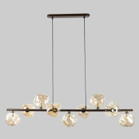 Подвесной светильник со стеклянными плафонами TK Lighting 11037 Lava Brown