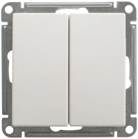 Переключатель 2-клавишный Systeme Electric W59, БЕЛЫЙ VS610-256-1-86