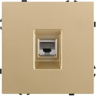Розетка Ethernet RJ45 Cat.6, золотой бархат Brionilux серия Z (ZG017GD)