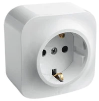 Розетка с заземлением без шторок цвет белый 782211 Legrand Quteo