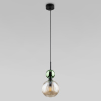 Подвесной светильник со стеклянным плафоном TK Lighting 11145 Sophia Green Cognac