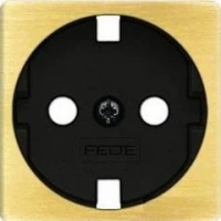 Розетка с шторками 2к | 3 16А 250 Fede FD16523 | FD04314PB-M | FD16-BAST
