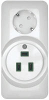 Розетка Systeme Electric Blanca О/У комб: ДЛЯ ЭЛЕКТРОПЛИТЫ 32А+силовая, 16А, 250В, БЕЛЫЙ, опт.уп. RA32-211R-B