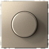 Светорегулятор (диммер) поворотно-нажимной Systeme Electric ArtGallery, LED, RC, 400Вт, шампань  GAL000523