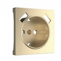 Розетка 220в с usb 2 порта тип А 2100 mA шампань рифленая Werkel W1171501 + W1179510