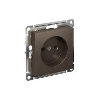 Розетка Systeme Electric AtlasDesign без заземления без шторок, 16А, мех., быстрозажим. клем., МОККО ATN000641S