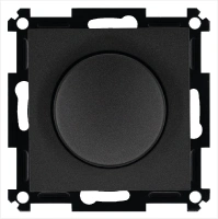Универсальный диммер 3-500 Вт, Led 3-250Вт, HV - 500Вт, с накладкой, цвет антрацит Jasmart G4012B-500RV