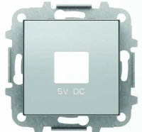 USB зарядка алюминий ABB Sky Niessen 2CLA858500A1301|2CLA818500A1001