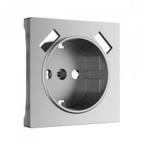 Розетка 220в с usb 2 порта тип А 2100 mA серебряная матовая Werkel W1171501 + W1179565