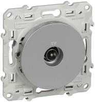 Розетка TV Odace Schneider Electric алюминий S53R445