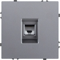 Розетка Ethernet RJ45 Cat.6, серый Kollinger Eclipse EC-017GY