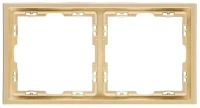 Рамка 2-постовая, золотой бархат Brionilux серия Z (ZGR2GD)