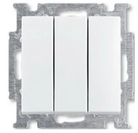 Выключатель 3-клав. белый ABB Basic 55 2CKA001012A2155