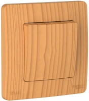 Переключатель 1-клавишный Systeme Electric Blanca С/У IP44 (сх.6), 10AX, 250В, ЯСЕНЬ BLNVS410605