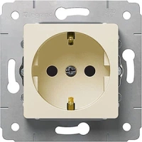 Розетка с заземлением  773759 Legrand Cariva цвет бежевый
