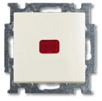 Выключатель звонковый 1-клав. НО + подс. chalet белый ABB Basic 55 2CKA001413A1100