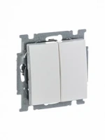Выключатель 2-клав. белый ABB Basic 55 2CKA001012A2141