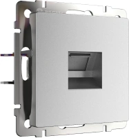 Розетка Ethernet RJ-45 серебряный матовый Werkel Встраиваемые механизмы серебряный матовый W1181065