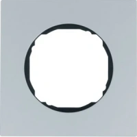 Рамка одноместная плоская алюминий 10112674 Berker R8
