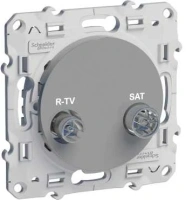 Розетка R-TV-SAT проходная  Шнайдер одас S53R456