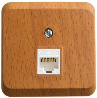 Розетка компьютерная открытой установки Systeme Electric Etude, бук KOMA-001T