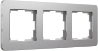 Рамка из металла на 3 поста Platinum алюминий Werkel Platinum  алюминий W0032606