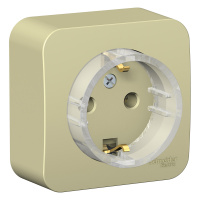 Розетка с заземляющим контактом без шторок (компакт) с изолирующей пластиной 16А 250В Systeme Electric Blanca BLNRA110117, Бежевый
