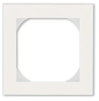 Рамка 1 постовая 55х55 ABB Levit жемчуг - ледяной 2CHH015510A4068