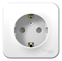Розетка с заземляющим контактом и шторками с изолирующей пластиной 16A 250В Systeme Electric Blanca BLNRA011111, БЕЛЫЙ