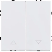 Механизм управления жалюзи 2-клавишный, белый бархат Brionilux серия Z (ZG013WH)