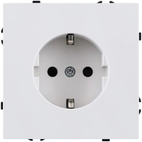 Розетка штепсельная SCHUKO 16A/250 В, белый глянцевый Kollinger Eclipse EC-014WG
