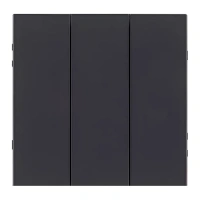 Накладка 3-клавишная, Черный бархат Brionilux серия Z (ZGN710BK)