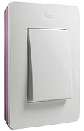 Рамка 1-пост Белый-Пастельно-розовый Simon 82 Detail Original 8200610-203