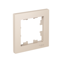 Рамка 1-постовая универсальная Systeme Electric AtlasDesign, БЕЖЕВЫЙ ATN000201