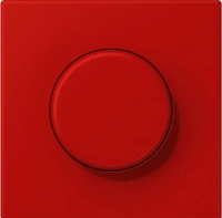 Светорегулятор поворотно-нажимной 60-400 Вт для ламп накаливани Jung rouge vermillon 31 244EX+LC194032090