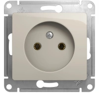 Розетка без заземления 16А 250В механизм Systeme Electric Glossa, молочный GSL000941
