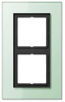 Рамка двухместная цвет стекло матовое белое Jung LS990 LSP982GLAS