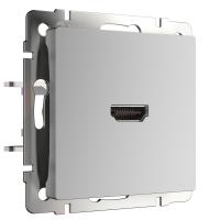 Розетка HDMI серебряный Werkel Встраиваемые механизмы серебряные WL06-60-11