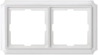 Рамка 2-постовая Merten Antique Schneider Electric MTN483219, полярно-белый