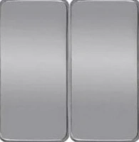 Выключатель двухклавишный 10А Fede FD04311CBx2 | FD16505x2 | FD16-BAST