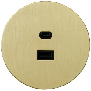 Розетка USB внутр. монтажа АРТ (золото) Salvador ART EU040112