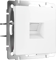 Розетка Ethernet RJ-45 белый матовый Werkel Встраиваемые механизмы белые матовые W1181061